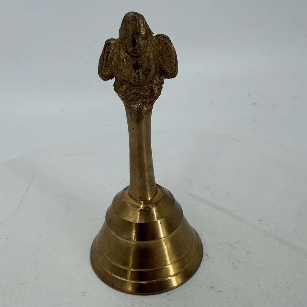 Vintage Brass Bell-England Find-Possibly a brass Garuda hand bell-Hindu